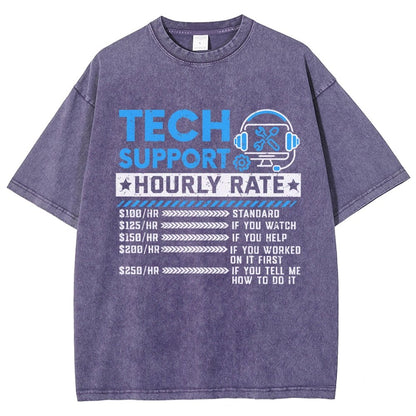 Tech Support Vintage Distressed T-shirt