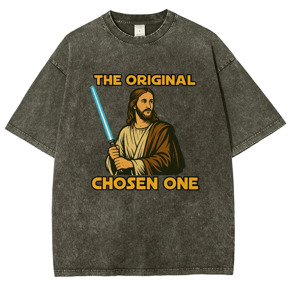 Jesus Christ The Original Chosen One Vintage Distressed T-shirt