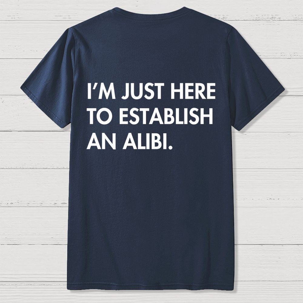 Alibi  Back Printing Geek T-Shirt