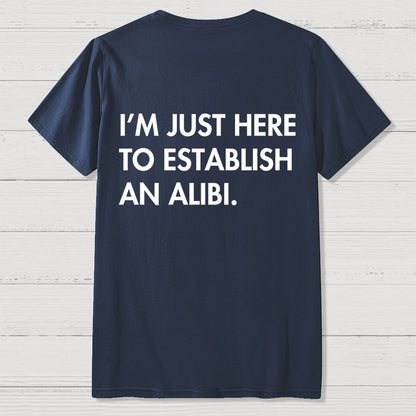 Alibi  Back Printing Geek T-Shirt