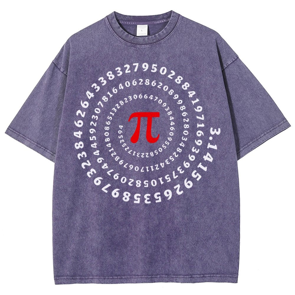 Pi Science Number Sequence Vintage Distressed T-shirt