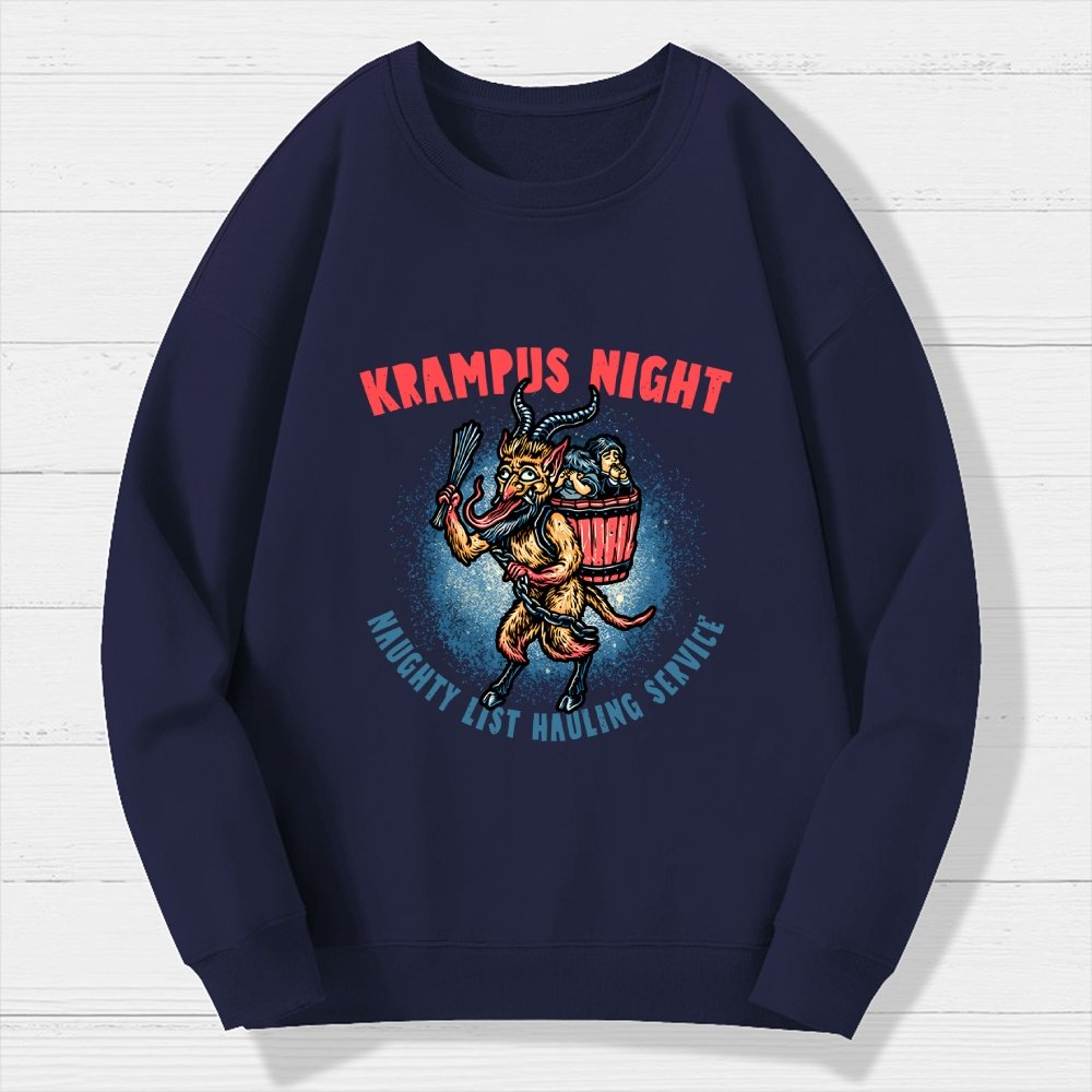 Krampus Night Geek Cotton Sweatshirt
