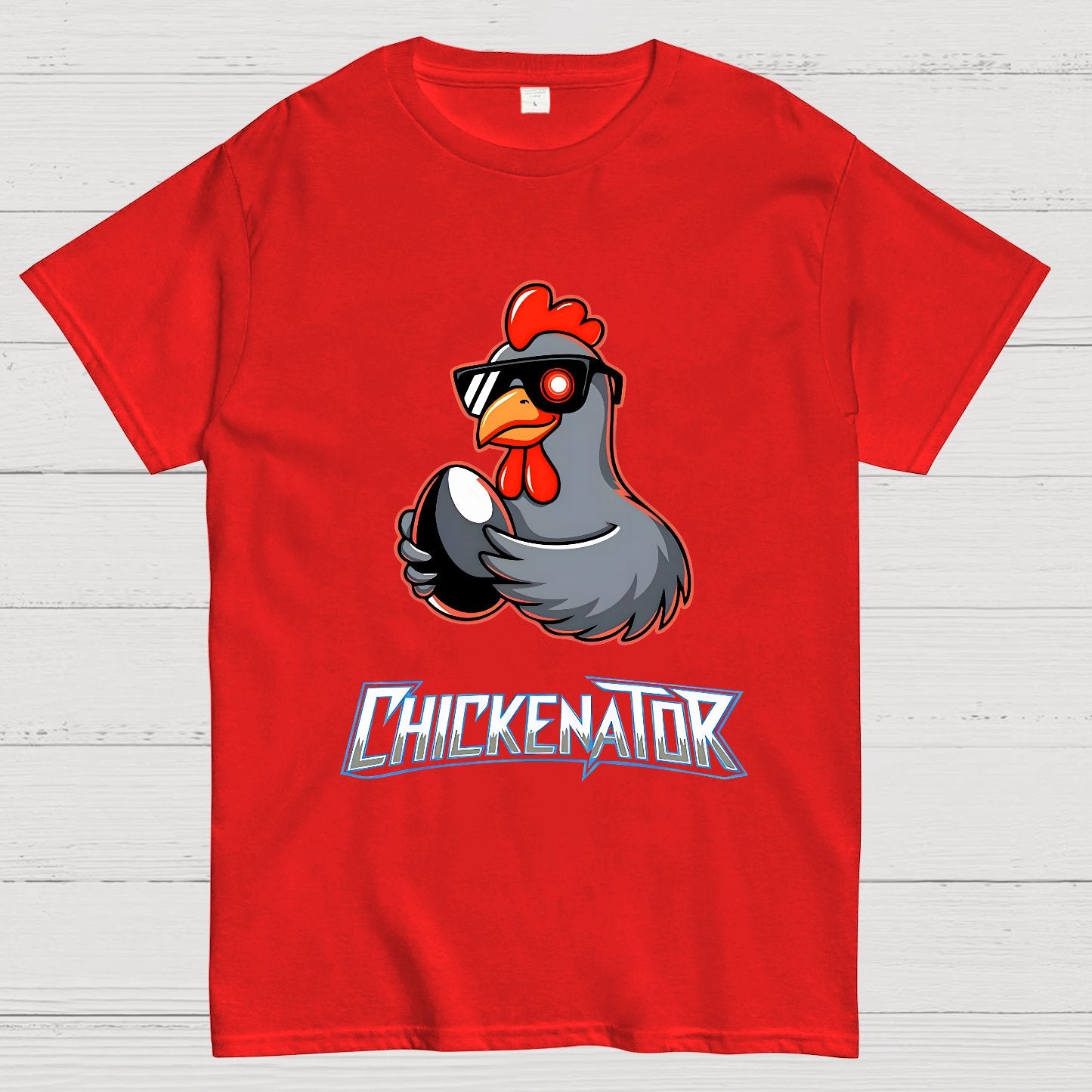 Chickenator, The Future Chicken Geek T-Shirt