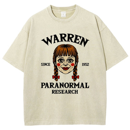 Warren Paranormal Research Vintage Distressed T-shirt