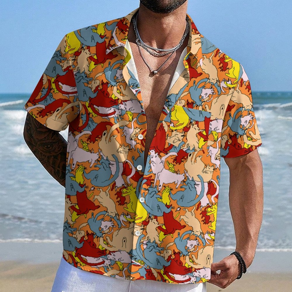 Cat Art Doodle Geeky Shirt