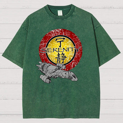 Firefly Starship Vintage Distressed T-shirt