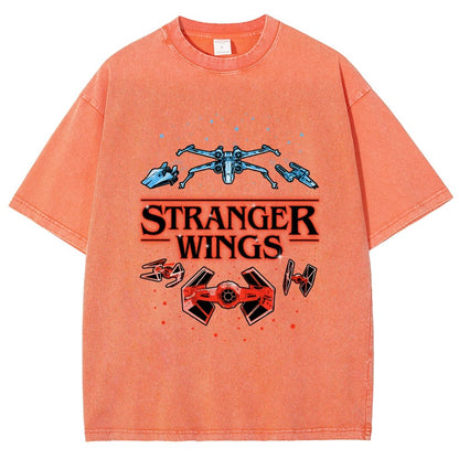 Stranger Wings Vintage Distressed T-shirt