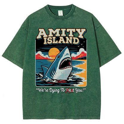 Dying to Eat You Vintage Distressed T-shirt