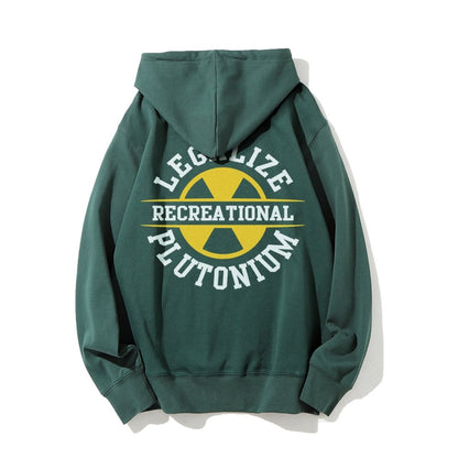 Legalize plutonium recreational Printed Back Unisex Cotton Hoodie