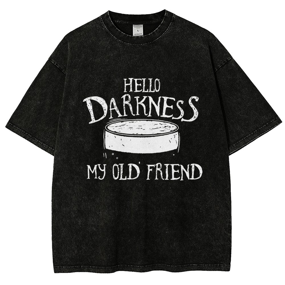 Hello Darkness Brew Vintage Distressed T-shirt