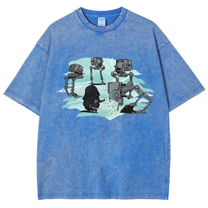 Dark Lord feeds the mechanical bird Vintage Distressed T-shirt