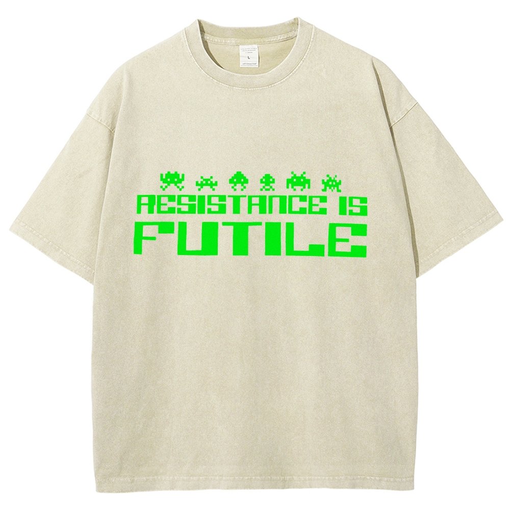 Resistance is Futile Vintage Distressed T-shirt