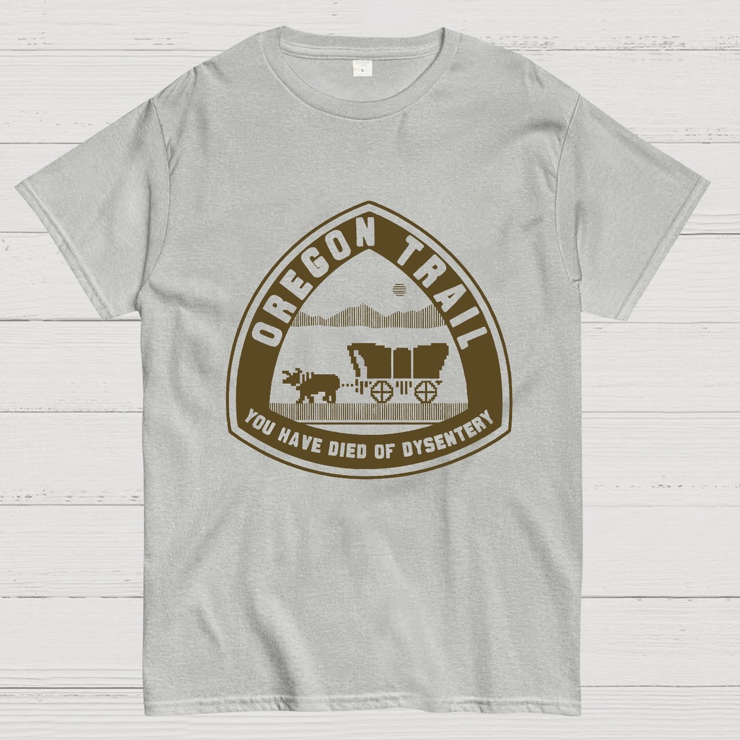Oregon Trail T Shirt You Have Died of Dysentery Geeky T-Shirt