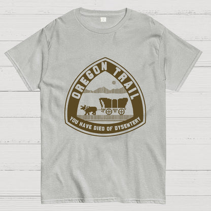 Oregon Trail T Shirt You Have Died of Dysentery Geeky T-Shirt