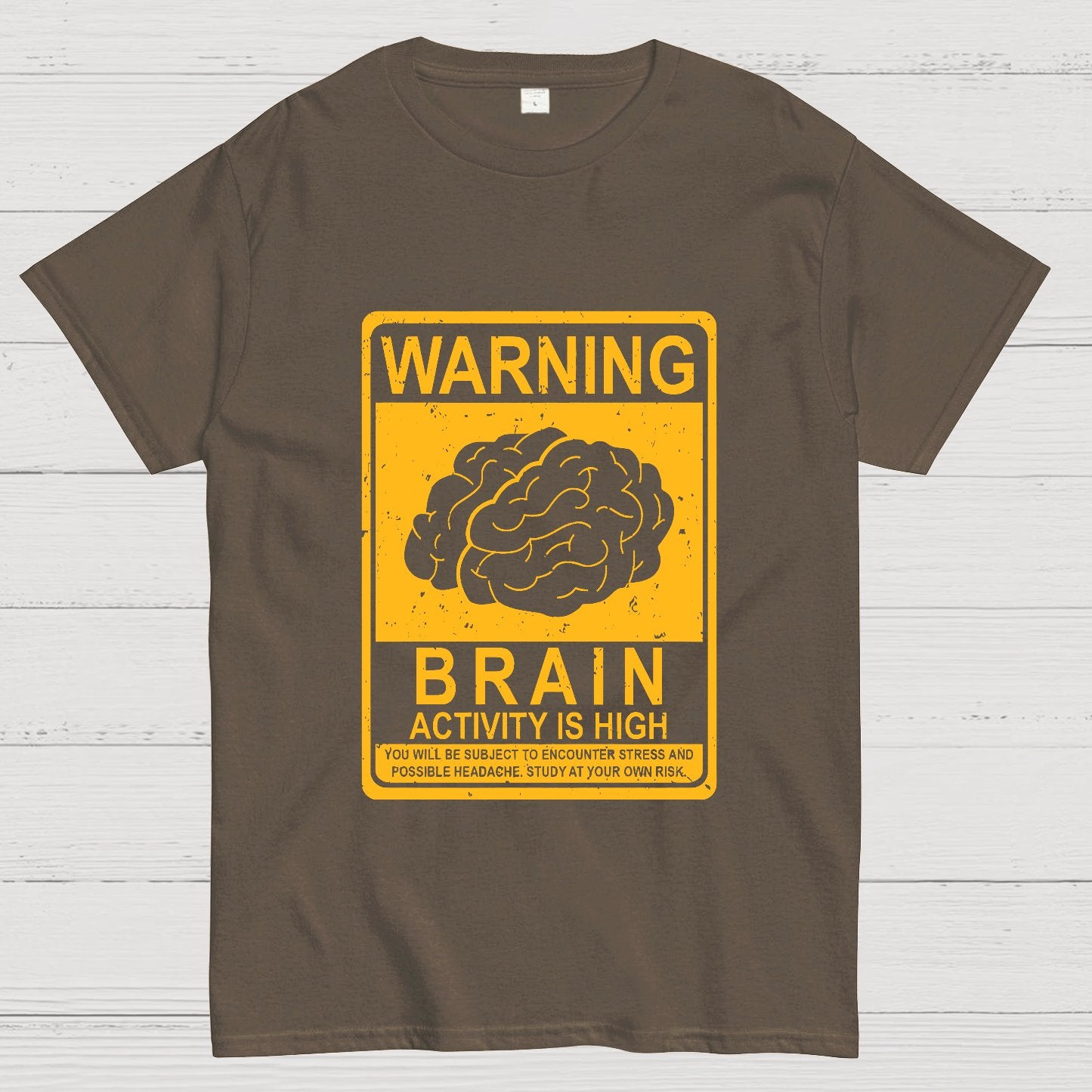 Warning Brain Activity Is High Geeky T-Shirt