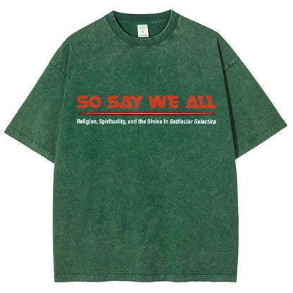 So Speak We All Vintage Distressed T-shirt