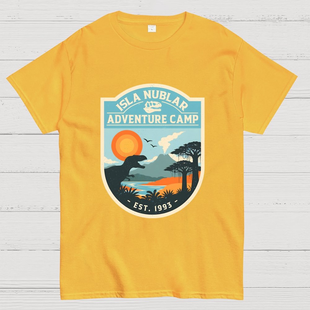 Dinosaur Island Adventure Camp Geek T-Shirt