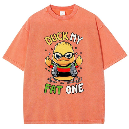 Duck My Fat One Vintage Distressed T-shirt