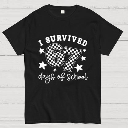 I Survived 67 Days of School Geek T-Shirt