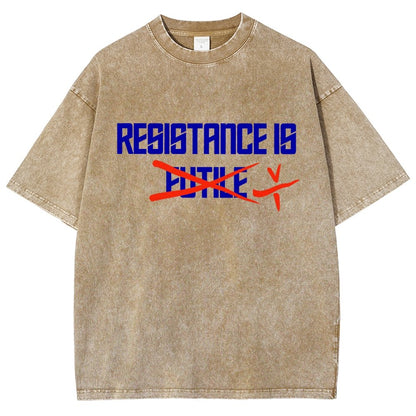Resistance is futile Vintage Distressed T-shirt