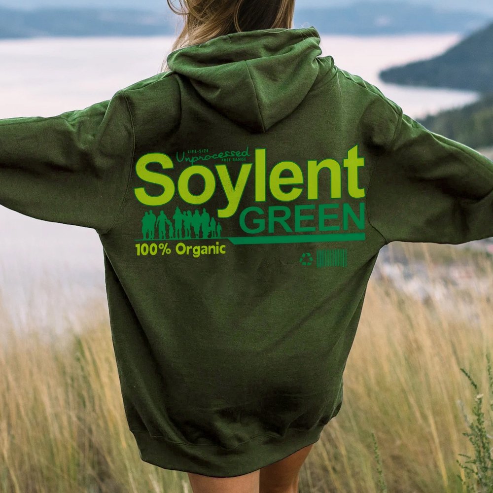 Soylent Green Printed Back Cotton Hoodie