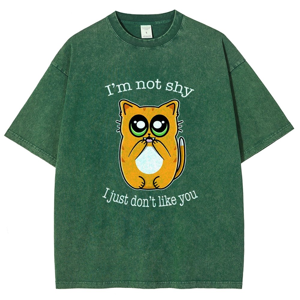 Not Shy Vintage Distressed T-shirt