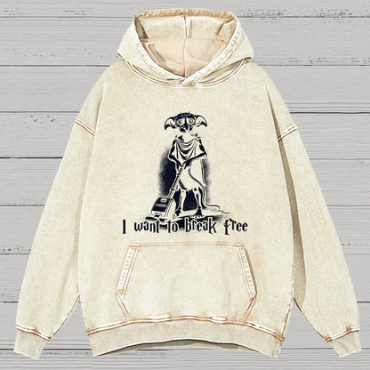 I Want To Break Free Nerdy Vintage Distressed Hoodie