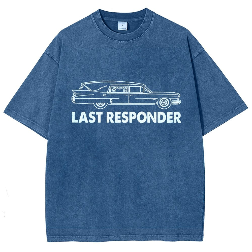 Last Responder Vintage Distressed T-shirt