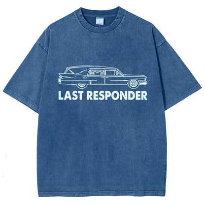 Last Responder Vintage Distressed T-shirt