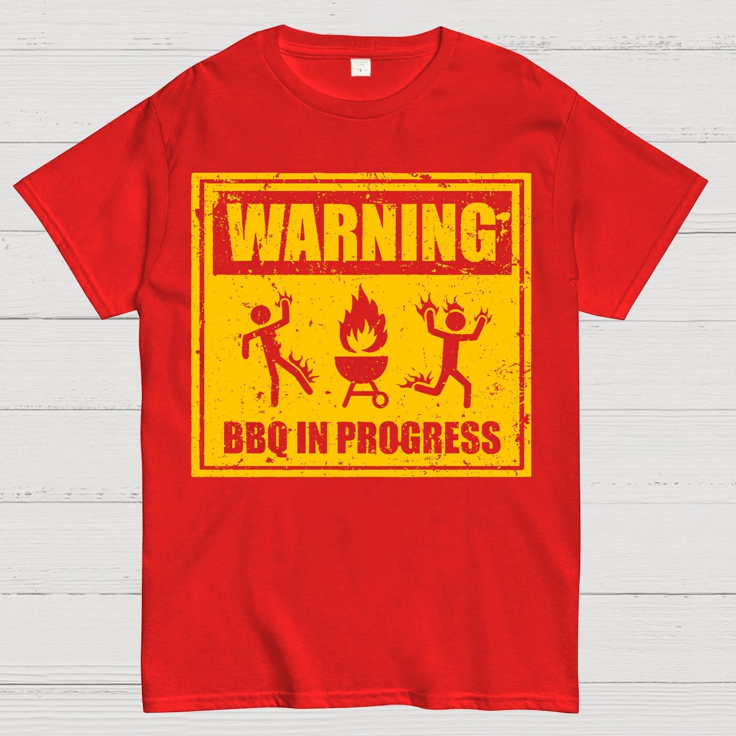 Warning BBQ In Progress Geek T-Shirt