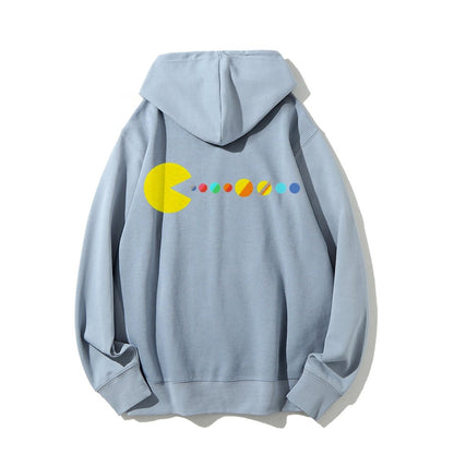 Mister Universe Printed Back Unisex Cotton Hoodie
