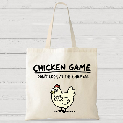 Chicken Game Casual Classic Canvas Bag