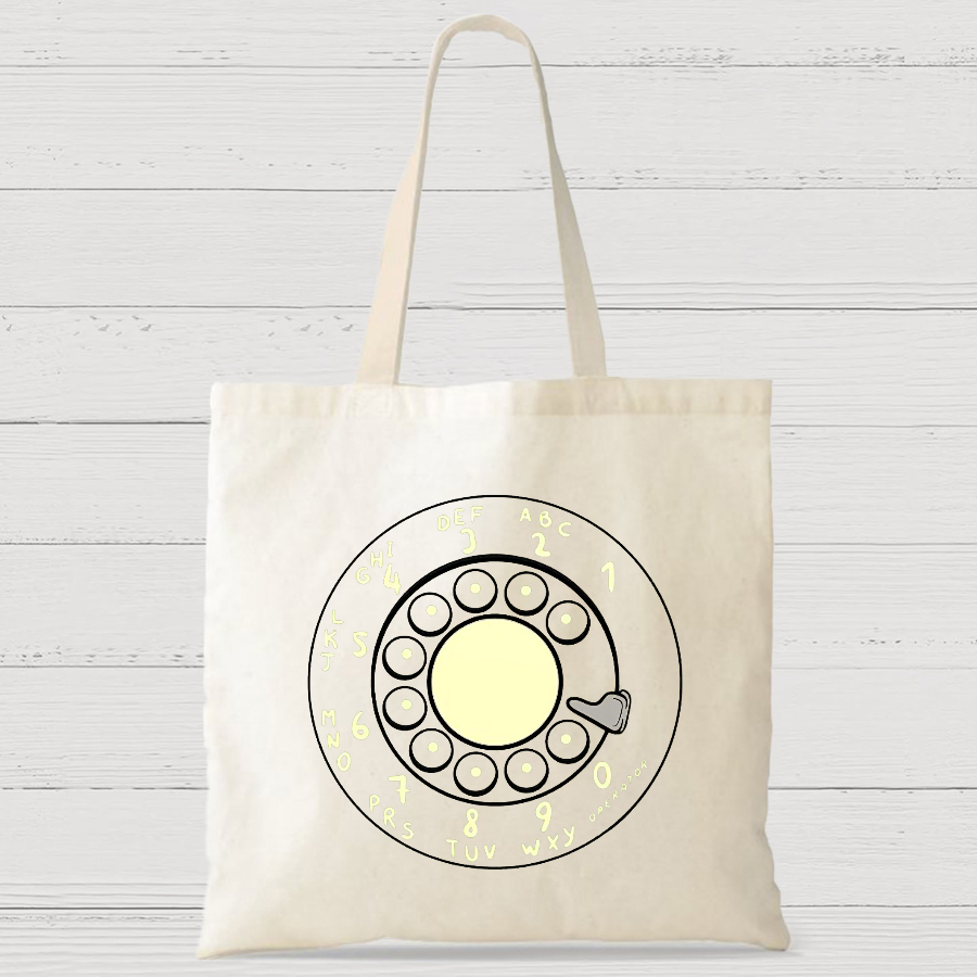 Rotary Dial Vintage Casual Classic Canvas Bag