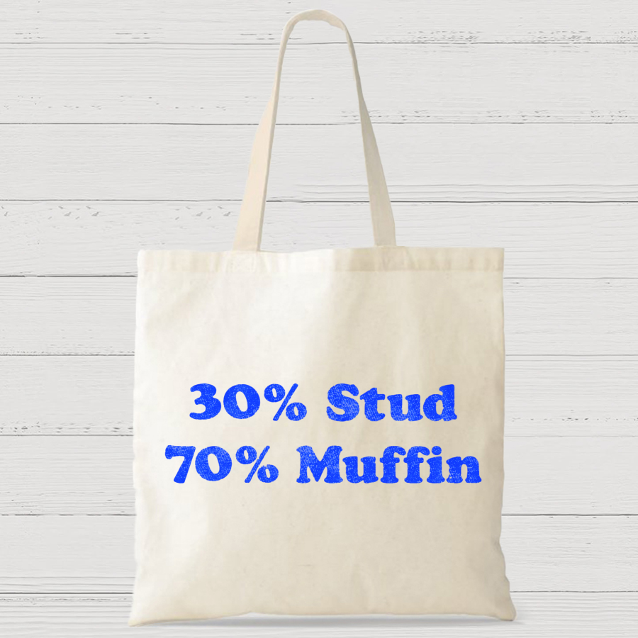 30% Stud 70%Muffin Casual Classic Canvas Bag