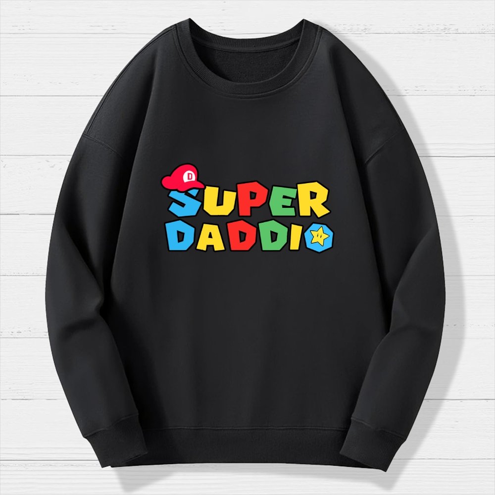 Super Daddio Geek Cotton Sweatshirt