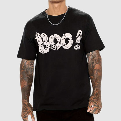 Boo - Funny Cute Ghost Typography Geek T-Shirt