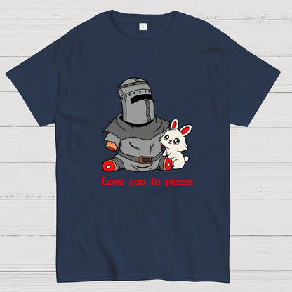 Love you to Pieces Knight and Bunny Geek T-Shirt