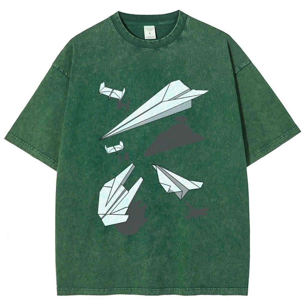 Paper Wars Vintage Distressed T-shirt 2601000782