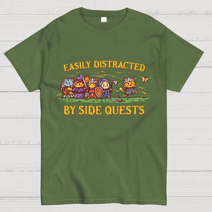 Easily Distracted By Side Quests Geek T-Shirt