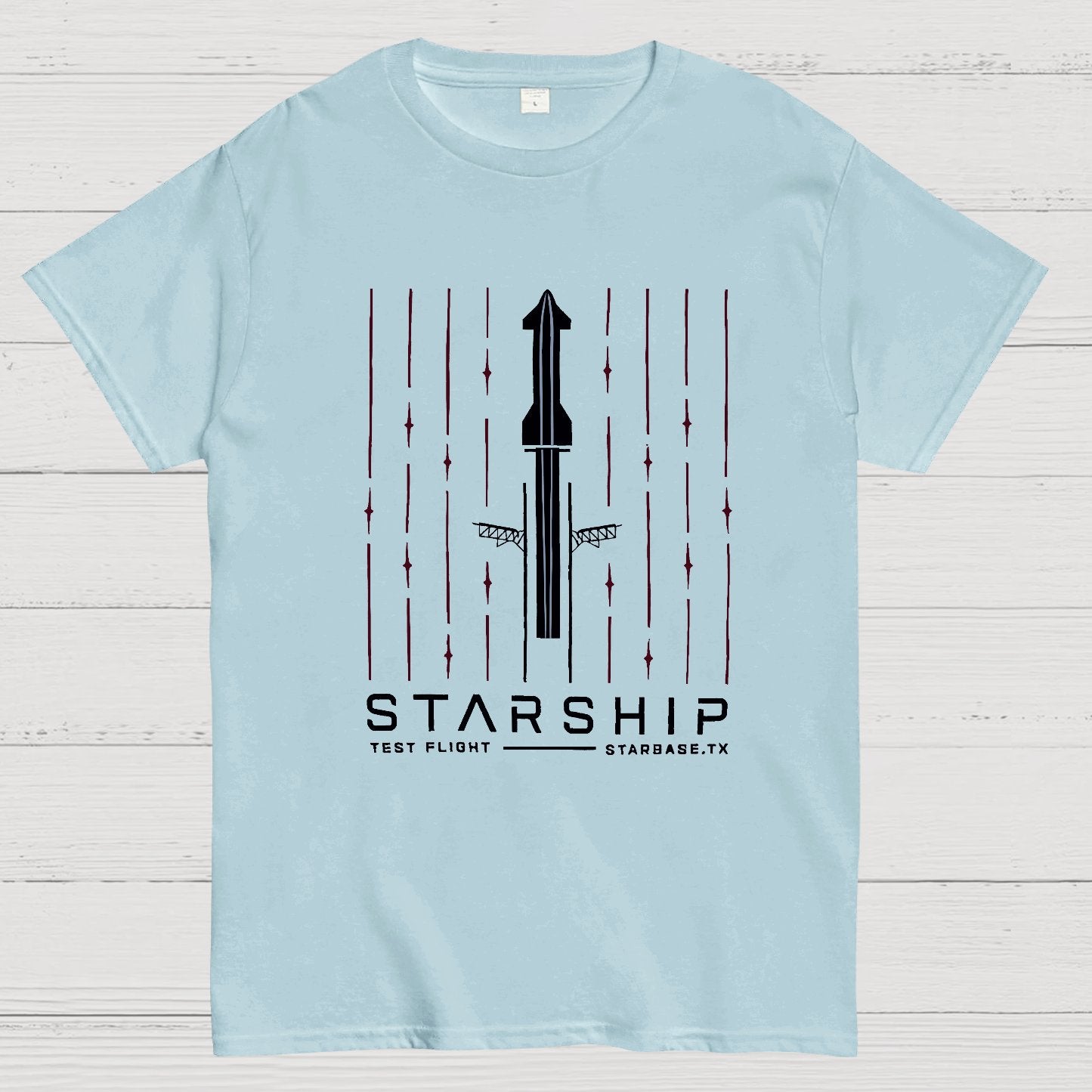 Starship Test Flight Nerdy T-Shirt