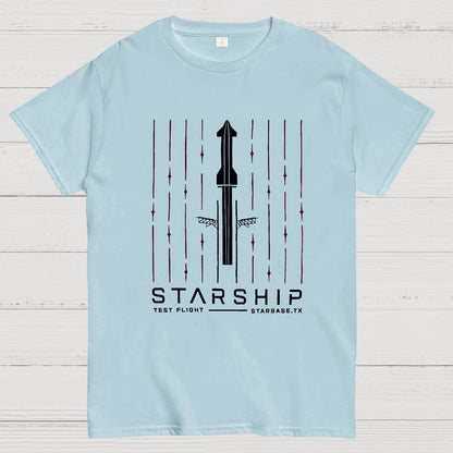 Starship Test Flight Nerdy T-Shirt