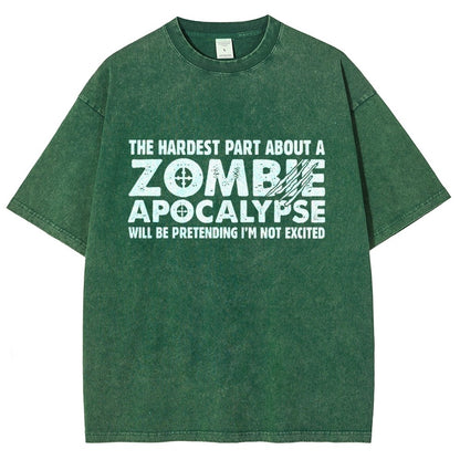 Zombie Apocalypse Vintage Distressed T-shirt