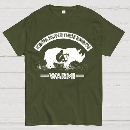 Kinda Hot In These Rhinos-WARM! Geek T-Shirt