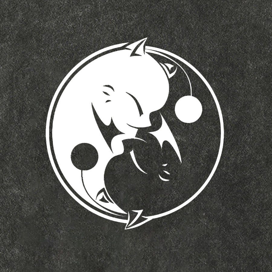 YIN YANG MOG Vintage Distressed T-shirt