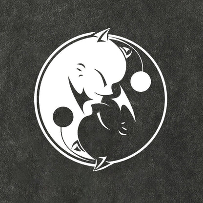 YIN YANG MOG Vintage Distressed T-shirt