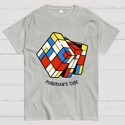 The Mondrian Rubik Cube Geek T-Shirt