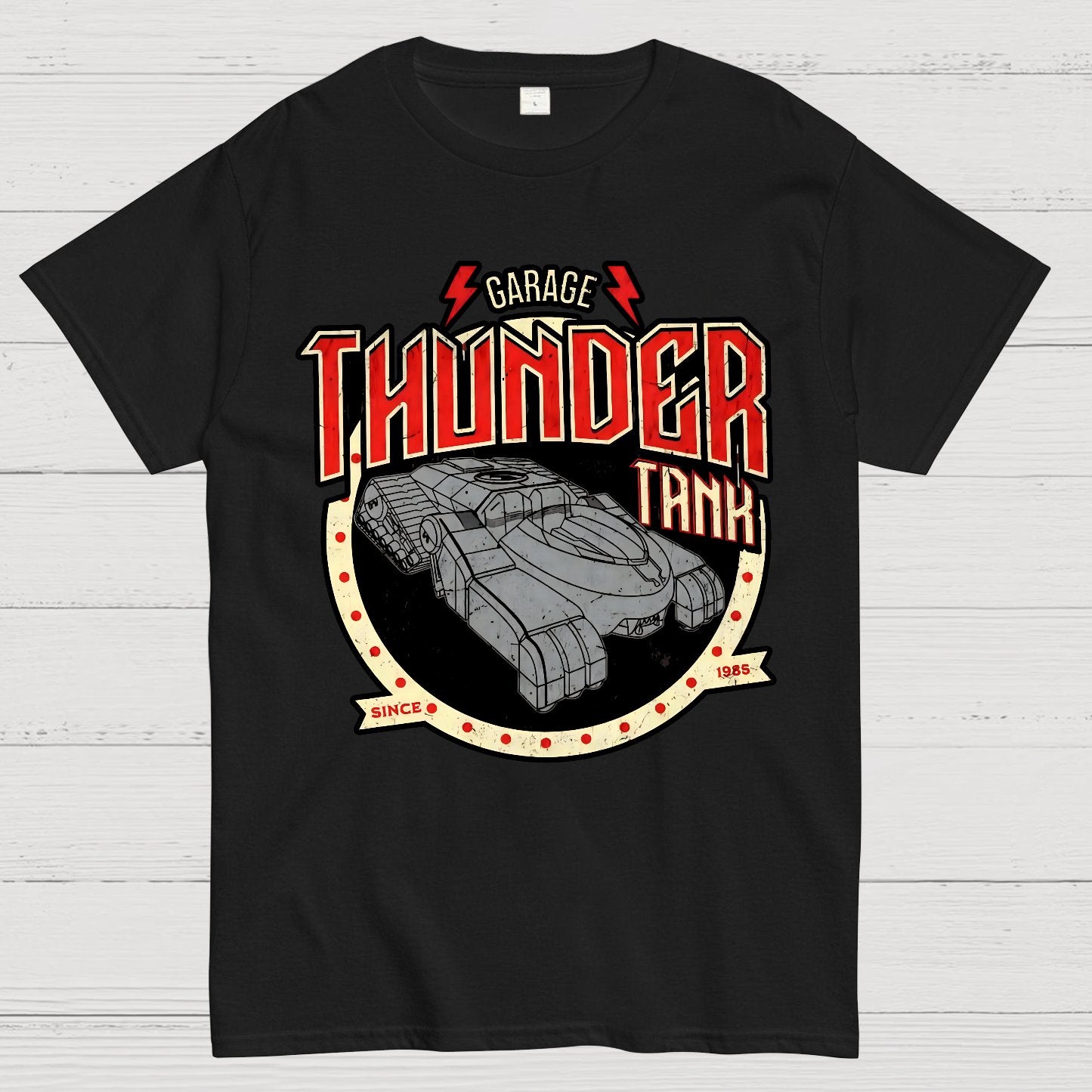 Thunder Tank Garage Buy Now Geek T-Shirt