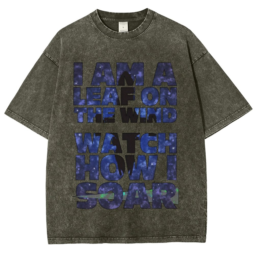 Leaf on the Wind Vintage Distressed T-shirt