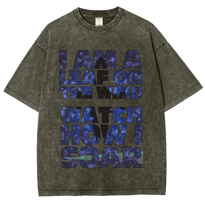 Leaf on the Wind Vintage Distressed T-shirt