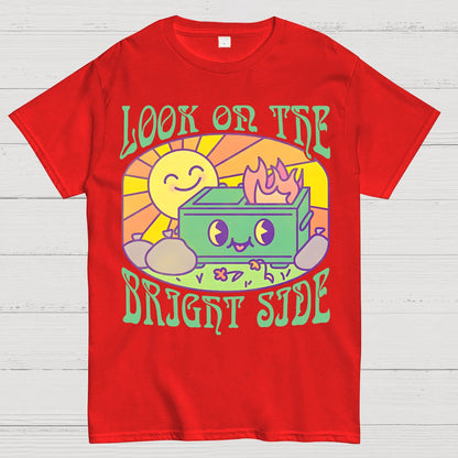 Optimistic Dumpster Fire Geek T-Shirt